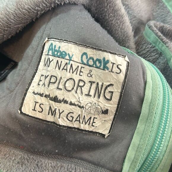 The North Face Girls Banderitas Full Zip Jacket size L Large Gray - Picture 6 of 8